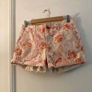 GAP Floral Print Rolled-Hem Shorts - M
